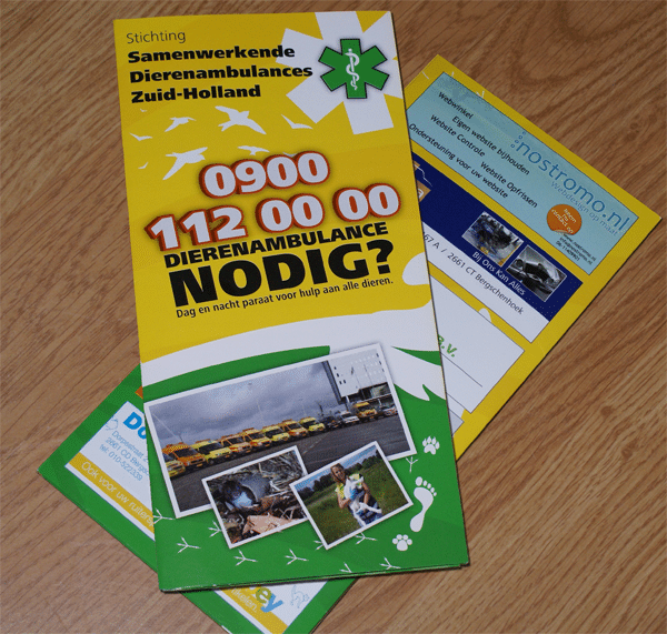 nostromo.nl sponsort Dierenambulance Zuid-Holland