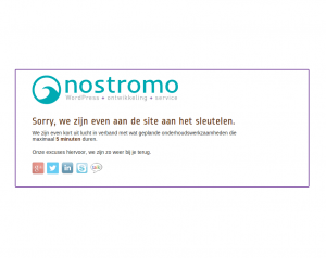 nostromo.nl - onderhoudspagina